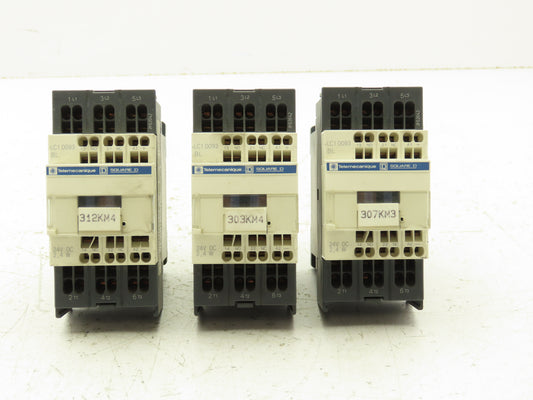 Telemecanique LC1D093 BL Contactor 24VDC Coil 5HP 480VAC 9A 3PH Lot of 3