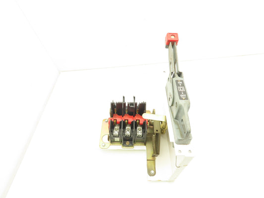 Square D 9422 TC-1 Safety Disconnect Switch 30A 600V Plate Switch Lever