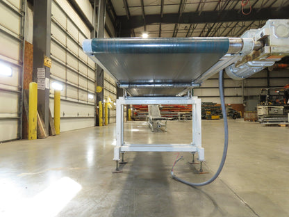 Gammerler 28"x8' 5" Slider Bed Conveyor 22" Flat Belt 125 FPM 480V Low Profile