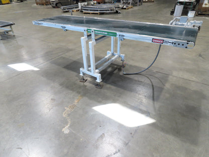 Gammerler 28"x8' 5" Slider Bed Conveyor 22" Flat Belt 125 FPM 480V Low Profile