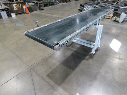 Gammerler 28"x8' 5" Slider Bed Conveyor 22" Flat Belt 125 FPM 480V Low Profile