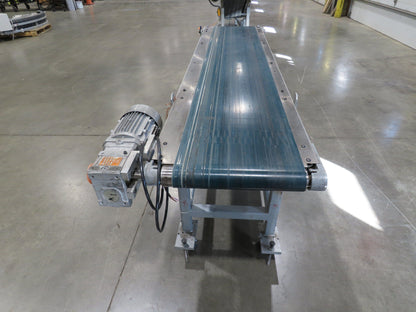 Gammerler 20"x 81"L Slider Bed Conveyor 14" Flat Belt 285 FPM 480V Low Profile