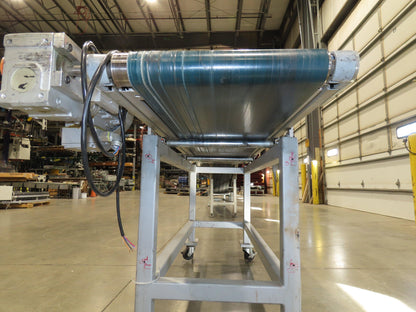 Gammerler 20"x 81"L Slider Bed Conveyor 14" Flat Belt 285 FPM 480V Low Profile