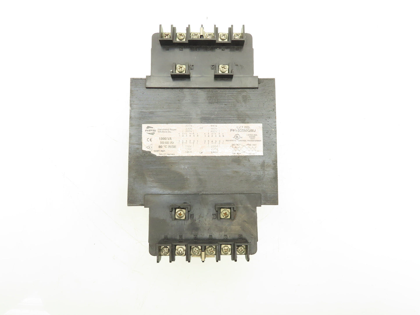 Hammond PH1500MQMJ Industrial Control Transformer 1500VA 120/240V 240/480V