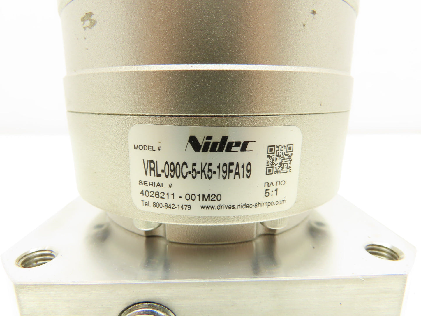 Nidec VRL-090C-5-K5-19FA19 ABLE Inline Gearbox 5:1 Planetary Gear Head Reducer