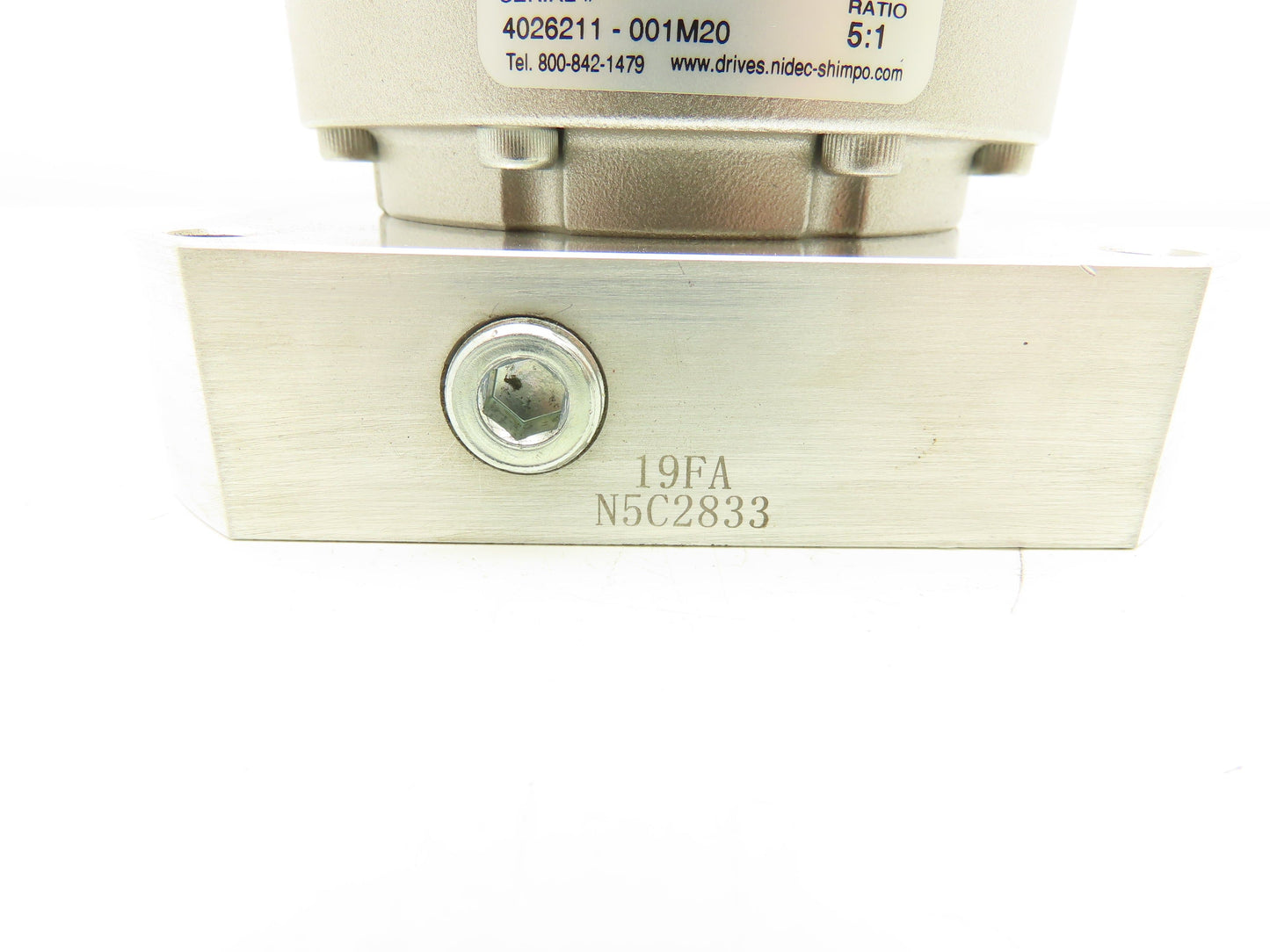 Nidec VRL-090C-5-K5-19FA19 ABLE Inline Gearbox 5:1 Planetary Gear Head Reducer