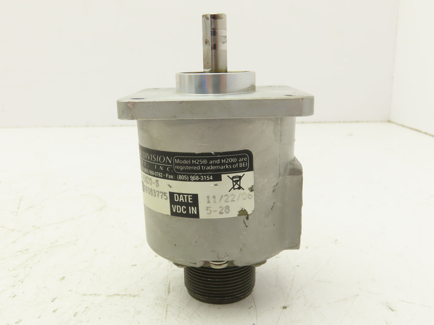 BEI Sensors H25D-SS-CCW-8GC-7273-EM20-S Rotary Encoder 5-28VDC