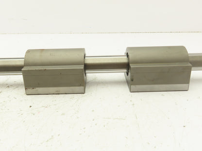 THK LBH30 Ball Spline Rigid Square Nut Bearings Non Rotating Shaft 27.5" Travel