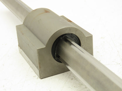 THK LBH30 Ball Spline Rigid Square Nut Bearings Non Rotating Shaft 27.5" Travel