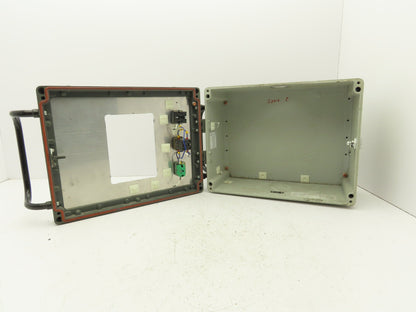 Electrical Enclosure Control Panel HMI 300x400x150mm 7" x 5" Cutout 22mm Hole