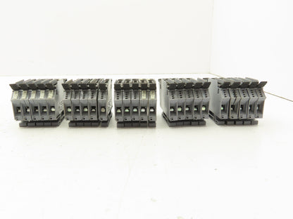 Morsettitalia S10H EURO S10-5H DIN Rail Terminal Block Fuse Holder 30A Lot of 25