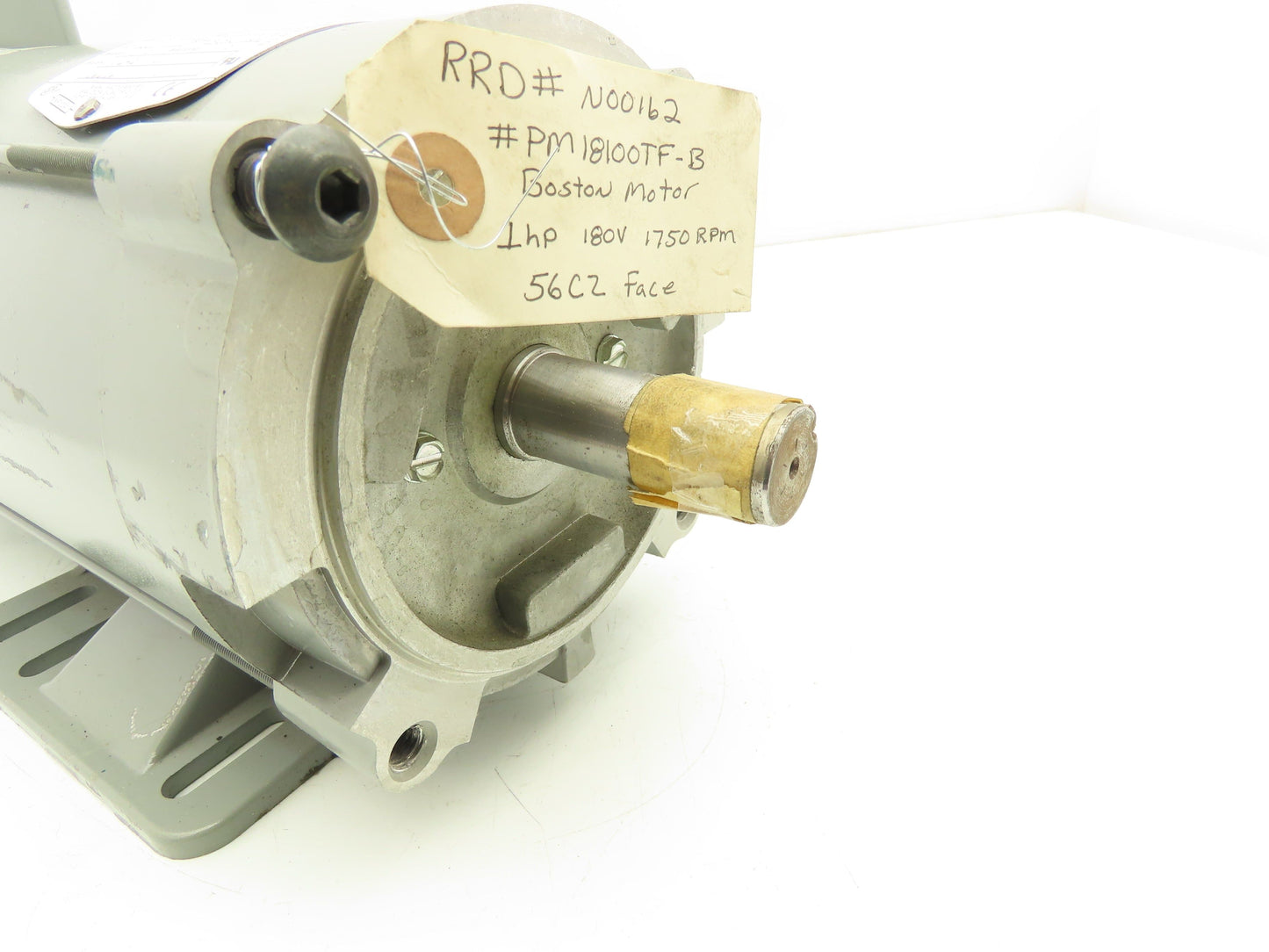 Boston Gear PM18100TF-B DC Motor 180V 1Hp 5A 1750 RPM 56CZ Frame 7/8" Shaft