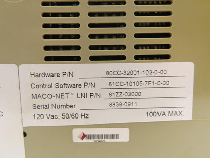 Barber Colman 80CC-32001-102-0-00 Sequence Module Maco 8000 120VAC 24VDC I/O