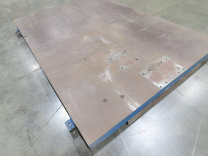 7' x 10' Steel Base Floor Plate 3/4"Machined Top Machine Mounting Workholding
