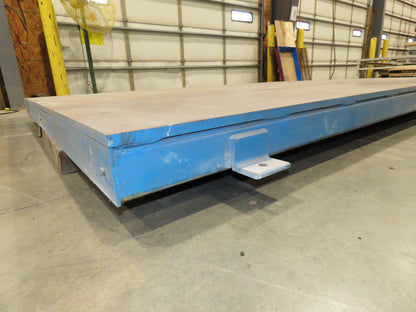 7' x 10' Steel Base Floor Plate 3/4"Machined Top Machine Mounting Workholding