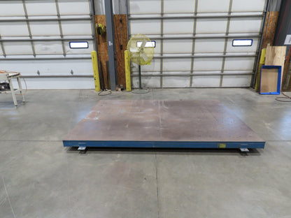 7' x 10' Steel Base Floor Plate 3/4"Machined Top Machine Mounting Workholding
