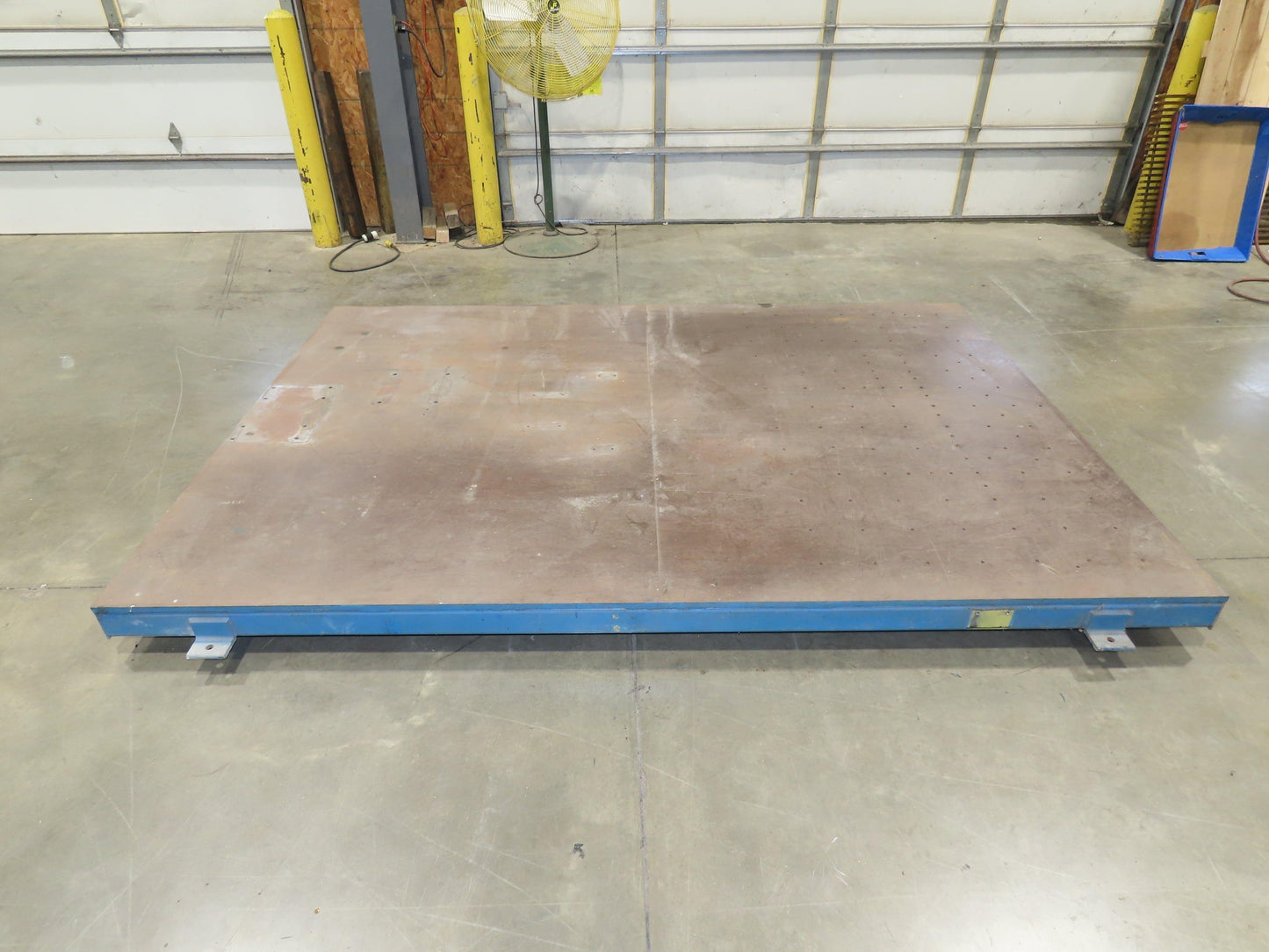 7' x 10' Steel Base Floor Plate 3/4"Machined Top Machine Mounting Workholding