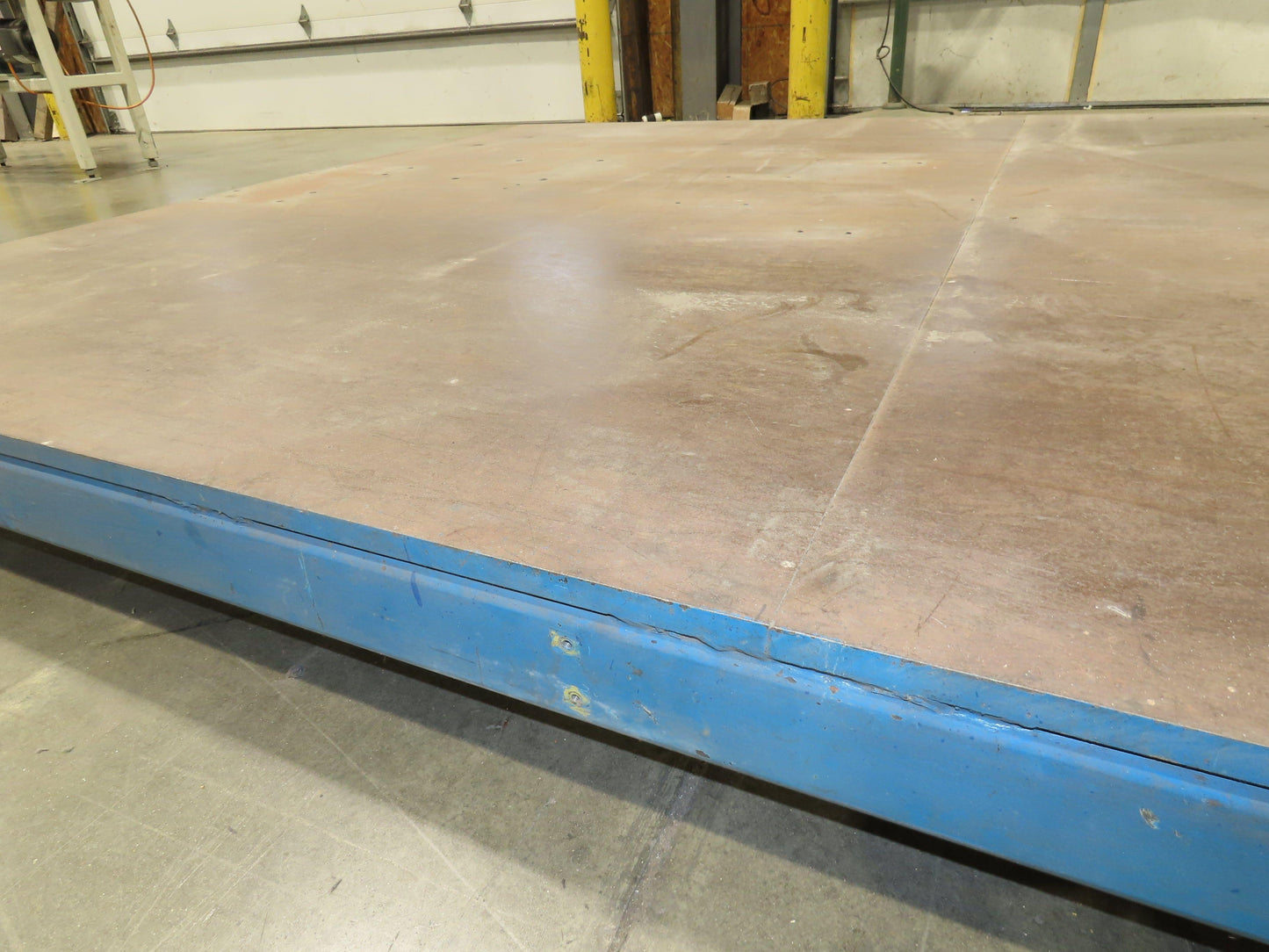 7' x 10' Steel Base Floor Plate 3/4"Machined Top Machine Mounting Workholding