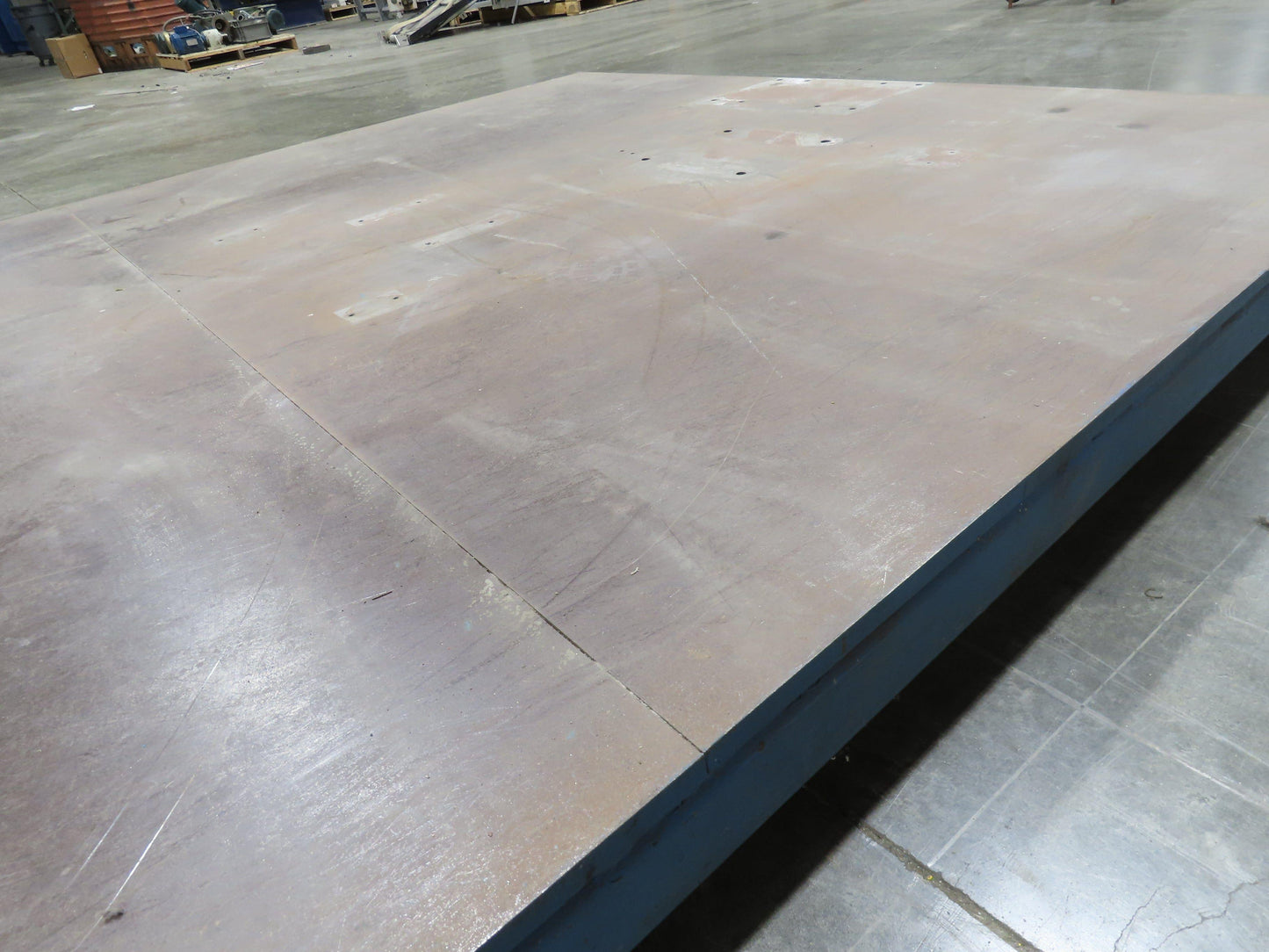 7' x 10' Steel Base Floor Plate 3/4"Machined Top Machine Mounting Workholding