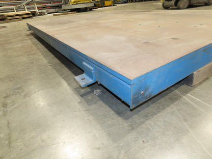 7' x 10' Steel Base Floor Plate 3/4"Machined Top Machine Mounting Workholding