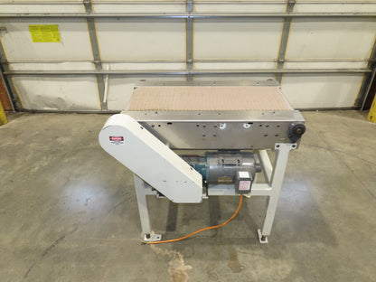 Buhrt 20"x 34"L Plastic Chain Conveyor 12" Mattop Intralox LH Belt Drive 460V