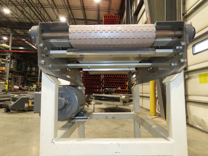 Buhrt 20"x 34"L Plastic Chain Conveyor 12" Mattop Intralox LH Belt Drive 460V