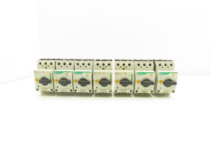 Moeller PKZM0-1 Circuit Breaker Motor Protector 1A 600VAC 3PH 1/2HP Lot Of 7