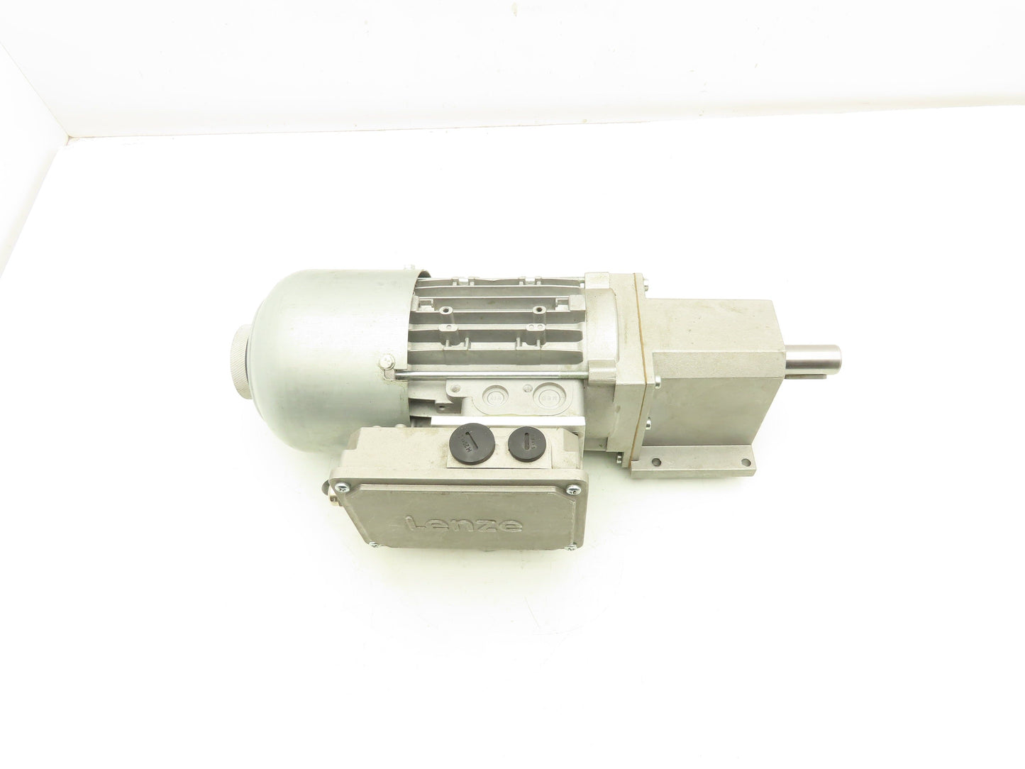 Lenze G50AH045MVBR2C Inline Gearmotor w/Brake 230/460V 3PH 14.8:1 Reducer 113rpm