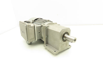 Lenze G50AH045MVBR2C Inline Gearmotor w/Brake 230/460V 3PH 14.8:1 Reducer 113rpm