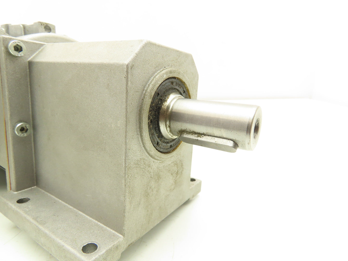 Lenze G50AH045MVBR2C Inline Gearmotor w/Brake 230/460V 3PH 14.8:1 Reducer 113rpm