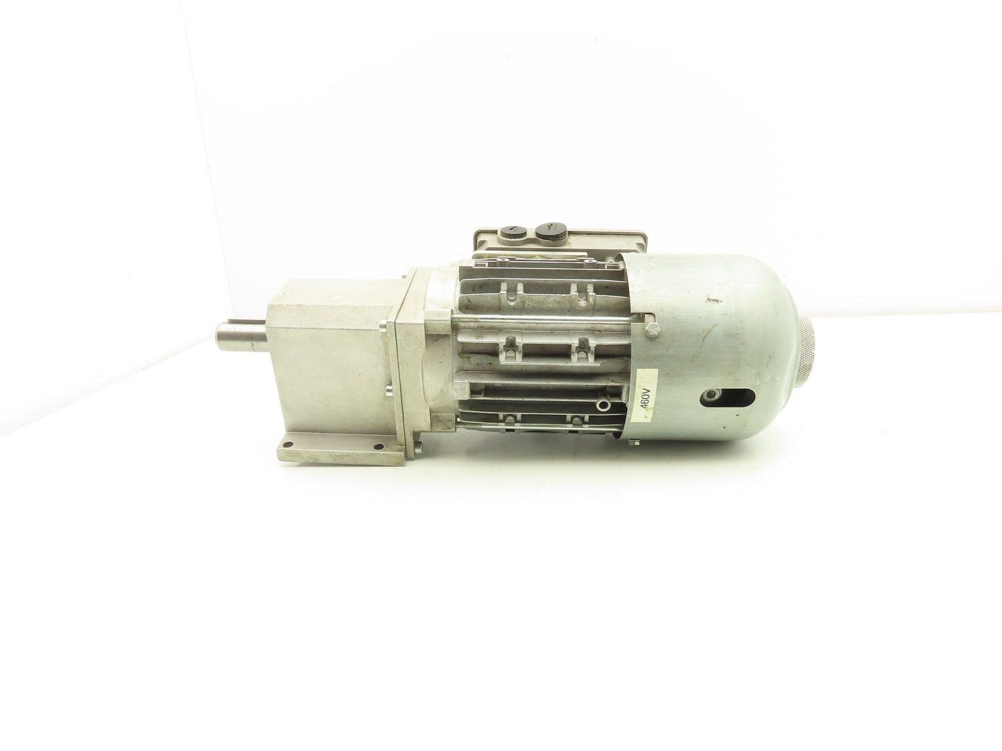 Lenze G50AH045MVBR2C Inline Gearmotor w/Brake 230/460V 3PH 14.8:1 Reducer 113rpm