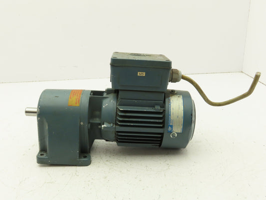 ABM G71/3D56C-4 Inline Gearmotor .18kw 230/460V 3PH 13.8:1 Reducer 113rpm