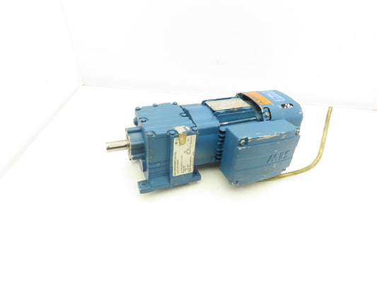 Sew Eurodrive R17 DRS71S4BE05HR Gearmotor w/Brake .33Hp 230/460V 15.8:1 107rpm