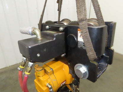 Ingersoll Rand HL2000 2 Ton 4000Lb Pneumatic Air Hoist 16' Lift w/Power Trolley