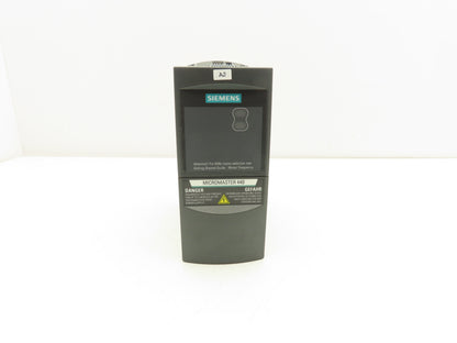 Siemens 6SE6440-2AB12-5AA1 MicroMaster 440 VFD AC Motor Drive 0.25kw 240V 1Ph In