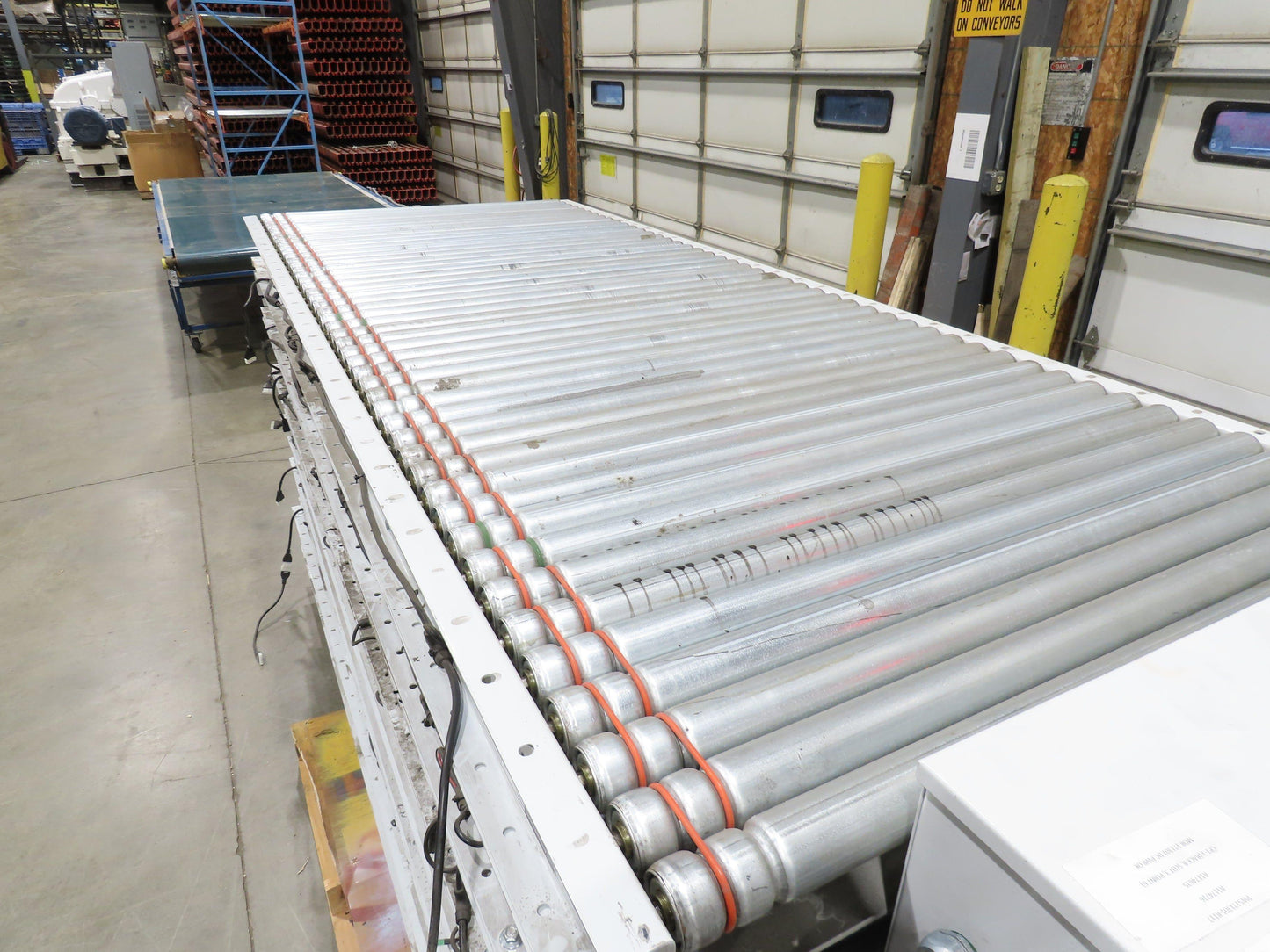 Hytrol 190E24 40"x 68' Accumulation Roller Conveyor 37"BF 24V O-Ring Drive E24i