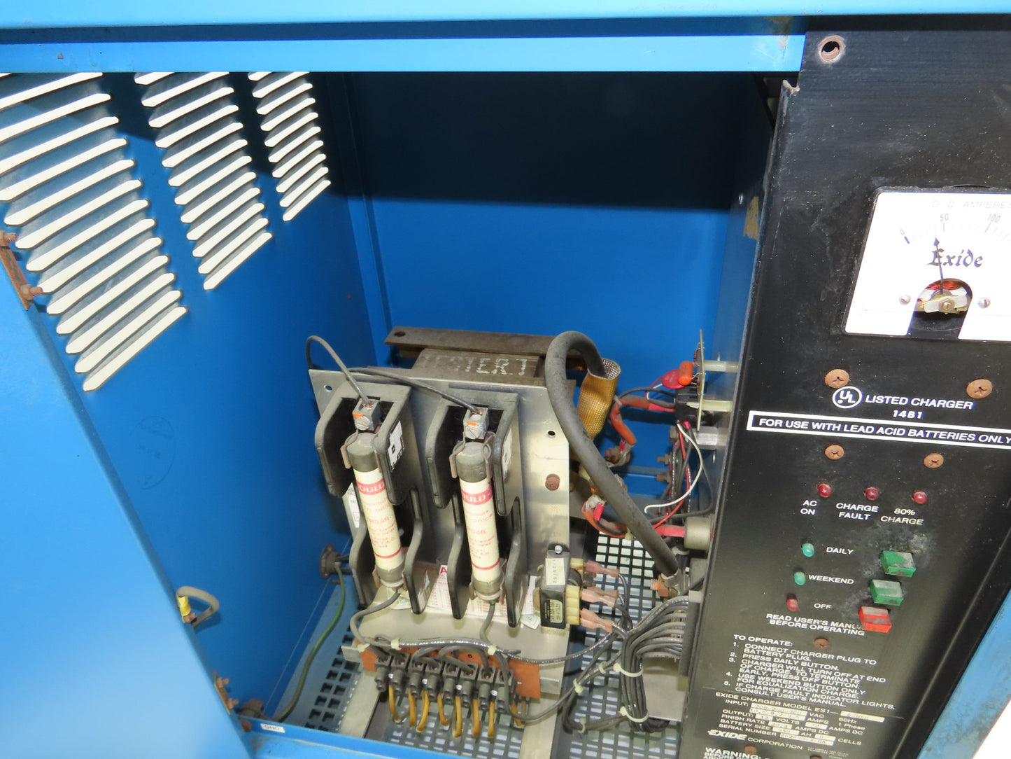 Exide ES1-6-450 Depth Battery Charger 208/240/480VAC Single Phase 12V 450AH