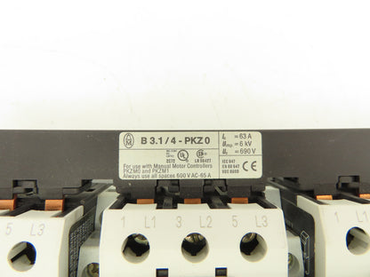 Moeller PKZMO-10 Manual Motor Starter 10A 600VAC 3PH  Lot Of 5