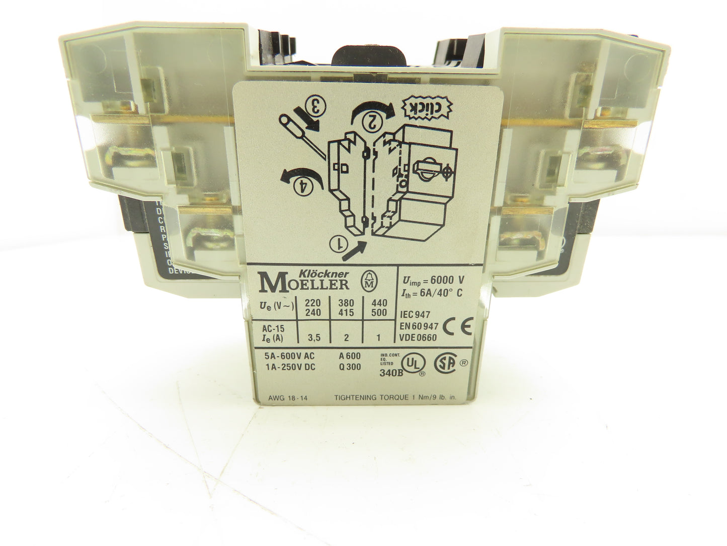 Moeller PKZMO-10 Manual Motor Starter 10A 600VAC 3PH  Lot Of 5