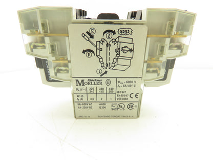 Moeller PKZMO-10 Manual Motor Starter 10A 600VAC 3PH  Lot Of 5