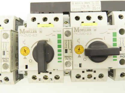 Moeller PKZMO63 PKZM0-6.3 Manual Motor Starter 6.3A 600VAC 3PH  Lot Of 5