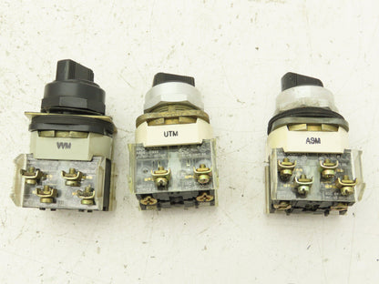 Allen Bradley 4 Position Selector Control Switches 30mm Lot of 3