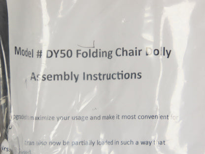 National Public Seating DY50 Folding Chair Dolly  Holds 50 Chairs 1000 Lb