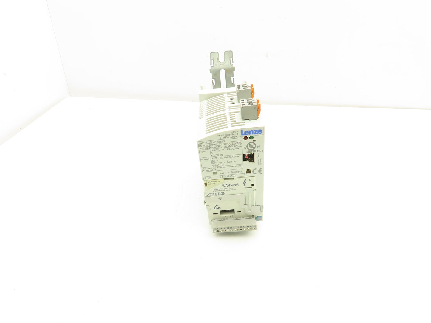 Lenze E82EV251_2C AC Drive Frequency Inverter VFD .25kW/.34Hp 230V 3PH