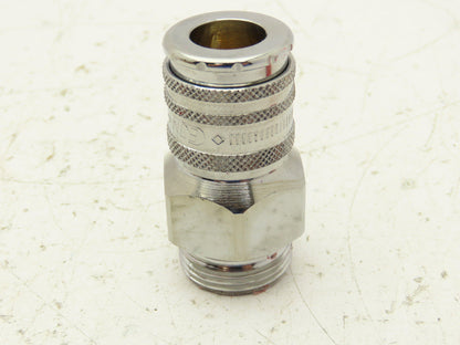 EJN 414 1257 Quick Disconnect Valved Fluid Coupler 3/4" Male Thread Lot of 6