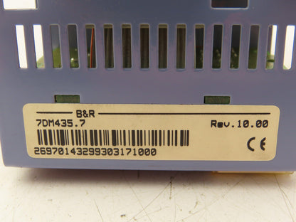 BR Automation 7DM435.7 PLC Input Output Module Rev 10