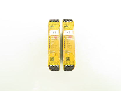 PILZ PNOZ 750103 S3 Safety Relay 24 VDC 2N/O Switchgear Lot of 2