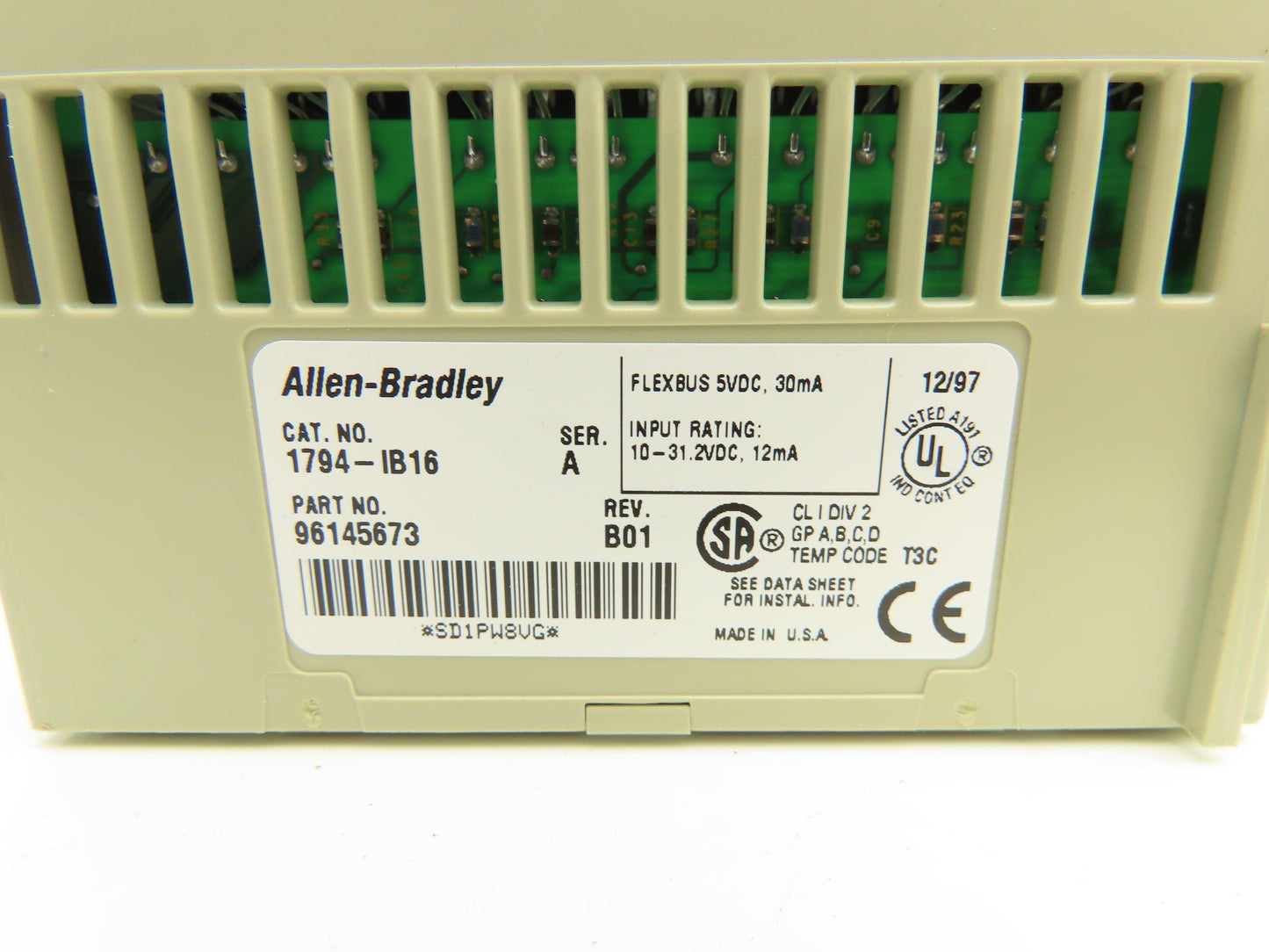 Allen Bradley Flex I/O 1794-IB16 Input Modules Lot of 15