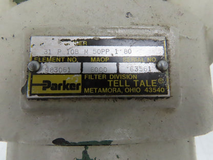 Parker 31P10BM50PP180 / 983061 Tell Tale Hydraulic Filter 6000 PSI