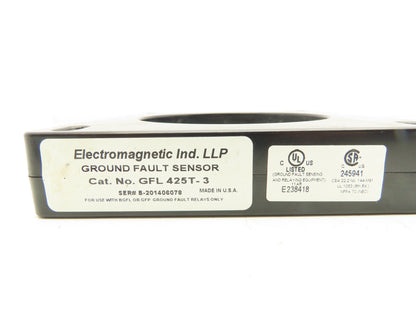 Electromagnetic Industries GFL 425T-3 Ground Fault Sensor 4.25" Window